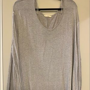 grey oversized long sleeve
